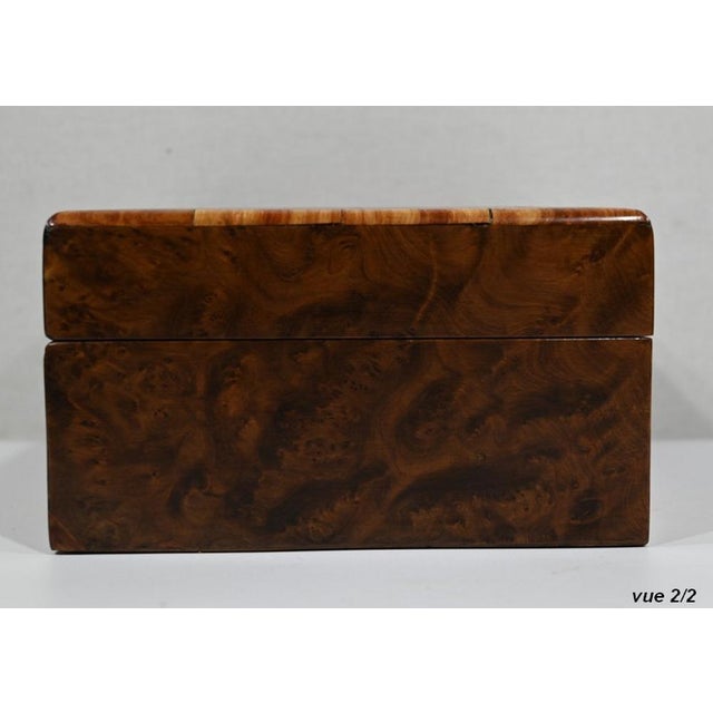 Napoleon III Jewelry Box in Burl Cedar, Late 19th Century For Sale - Image 15 of 18