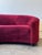 1980s Burgundy Kagan Style Sofa For Sale - Image 10 of 13