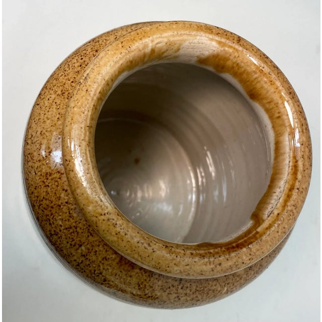 Vintage P.C.Flett & Co Stoneware Apple Jam Jar From Scotland For Sale - Image 10 of 13