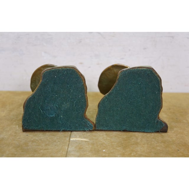 Antique McClelland Barclay Art Deco Bronze Mushroom Frog Bookend Sculptures 4.5" For Sale - Image 10 of 13