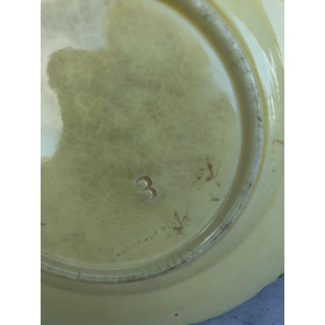 Late 19th Century 1880s Majolica Sarreguemines Vines and Grapes Plate For Sale - Image 5 of 8