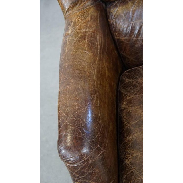 Vintage Club Chair in Cowhide For Sale - Image 7 of 15