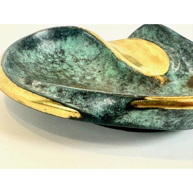 Mid-Century Modern Vintage Austrian Brass Ashtray by Franz Hagenauer, 1950s For Sale - Image 3 of 11