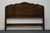 French Provincial Davis Cabinet Solid Walnut Country French Provincial Style Queen Size Headboard For Sale - Image 3 of 7