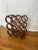 Mid-Century Modern Kustom Kraft Walnut 9-Bottle Wine Rack, Usa 1960s For Sale In Salt Lake City - Image 6 of 9