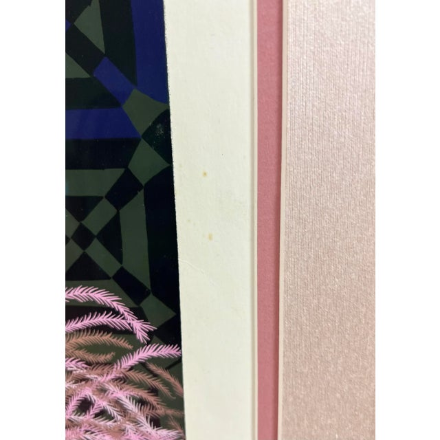 Danièle Akmen Signed Serigraph “Woman With Flower” For Sale - Image 9 of 9