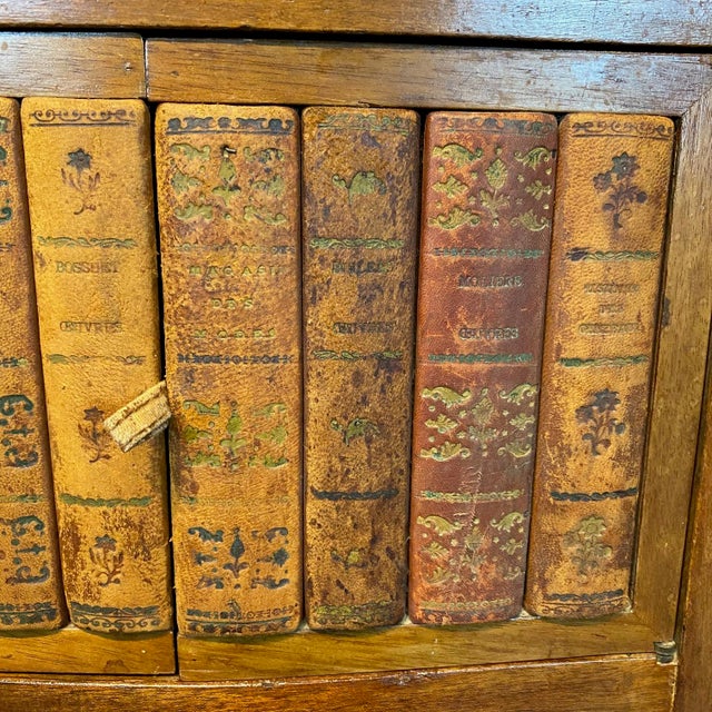 French Louis XV Nightstand With Faux Books For Sale - Image 9 of 12