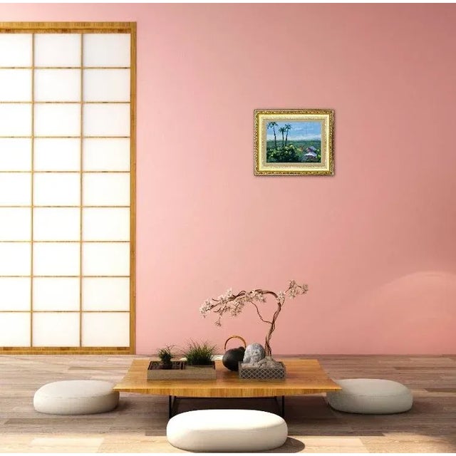 Contemporary Quiet Places & Journeys — Maui Palms (Original Oil Painting) For Sale - Image 3 of 12