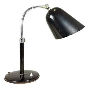 Vintage Chrome Plated Metal Rationalist Table Lamp by Ignazio Gardella