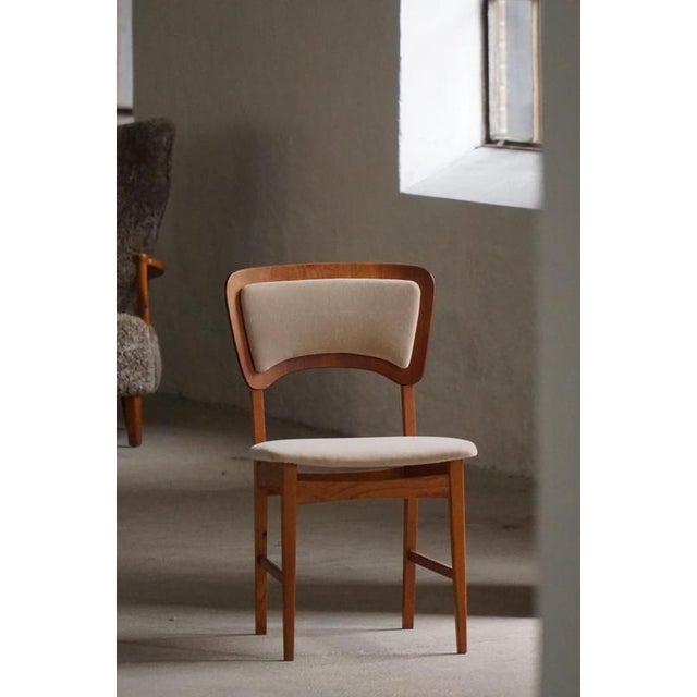 Mid-Century Danish Dining Chairs in Oak, Teak and Mohair, 1960s, Set of 6 For Sale - Image 14 of 18
