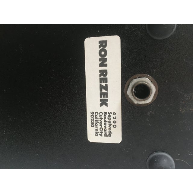 1980s Ron Rezek Black Postmodern 38" Floor Lamps - Set of 3 For Sale - Image 12 of 12