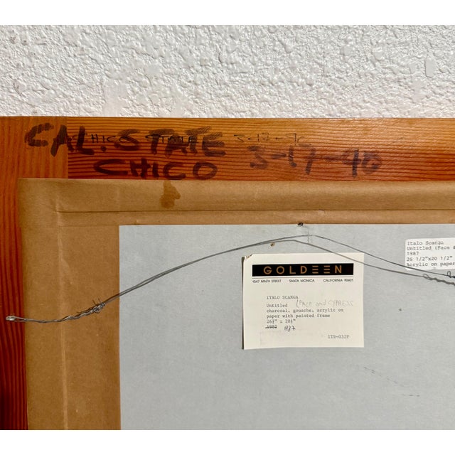 Italo Scanga, Italian Neo Figurative Pop Art Painting Italo Scanga Artist Frame Memphis For Sale - Image 9 of 12