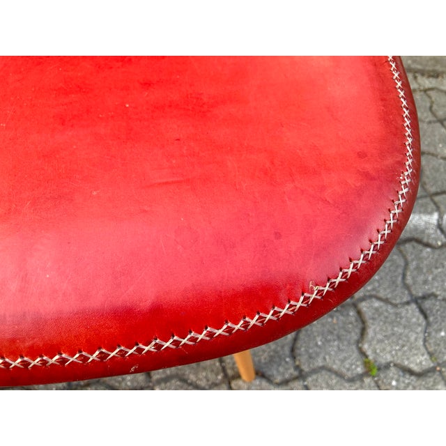 Side Chairs in Ox Red Saddle Leather from Sol & Luna, 2000s, Set of 4 For Sale - Image 16 of 18
