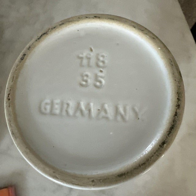 1960s Large White Relief Statement Vase by Dümler & Breiden Germany For Sale - Image 9 of 10