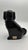 Late 20th Century Antique Staffordshire Jackfield Black Spaniel Dogs Pair Gold Gilt c.1900 10.5” For Sale - Image 5 of 6