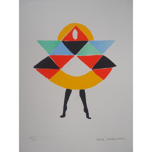 Modern After Sonia Delaunay, Carnival, Lithograph For Sale - Image 3 of 6