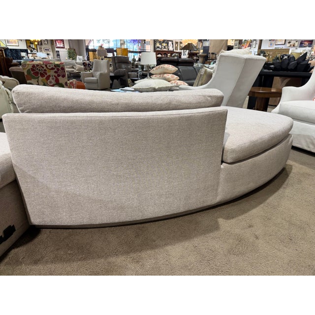 Nathan Anthony Gray Curved Sofa For Sale In Las Vegas - Image 6 of 9