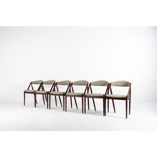 Mid-Century Modern Model 31 Dining Chairs in Teak by Kai Kristiansen, Denmark, 1960s, Set of 6 For Sale - Image 12 of 12