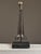 Contemporary Vintage Postmodernist Minimalist Metal Horn Shaped Sculpture on Custom Stand For Sale - Image 3 of 8