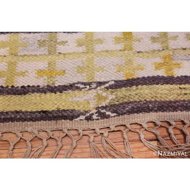 Mid-Century Modern Nazmiyal Collection Geometric Scandinavian Wanda Krakow Mid Century Modern Kilim Rug For Sale - Image 3 of 9