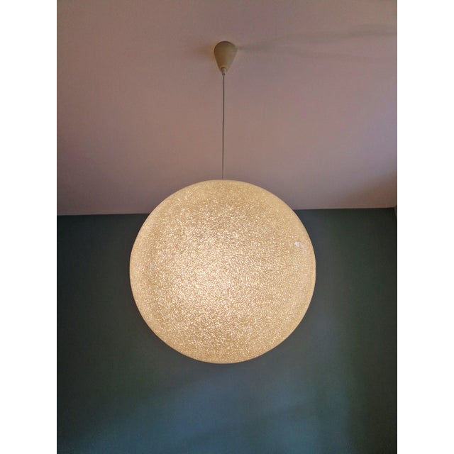 Large Spherical Resin Pendant Light, 1960s For Sale - Image 9 of 13