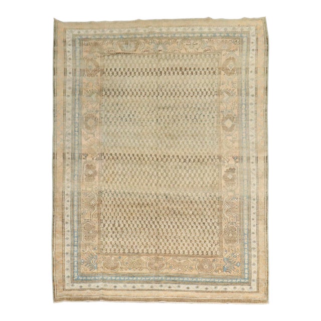 Zabihi Collection Brown Persian Malayer Saraband Rug For Sale