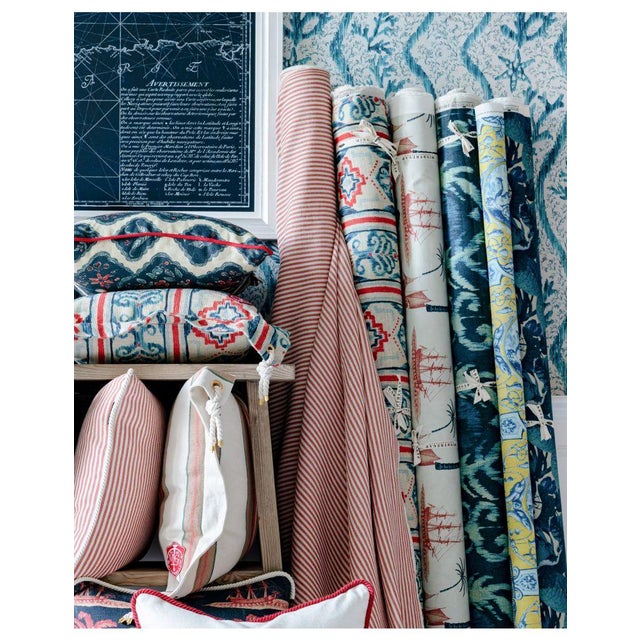 Contemporary Mind the Gap Ionian Linen For Sale - Image 3 of 4