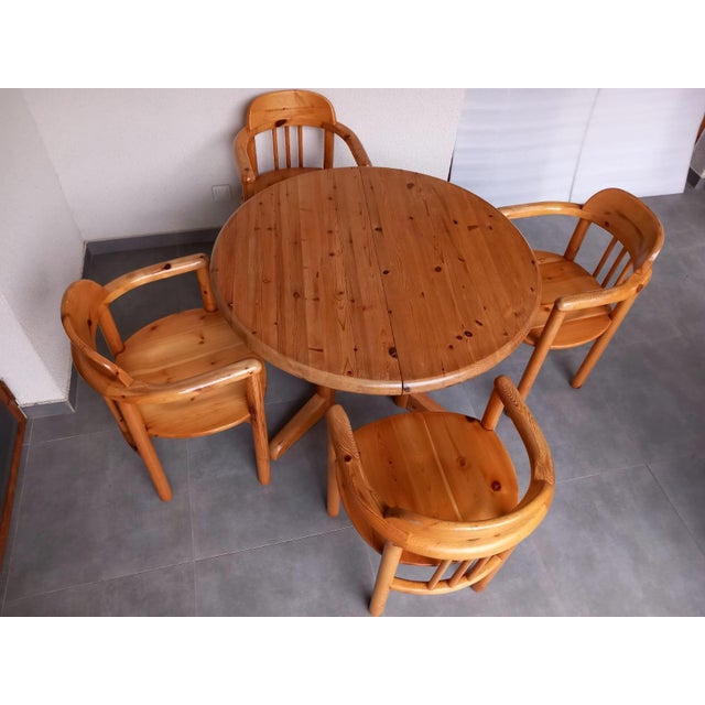 Dining Table and Chairs, Denmark, 1980s, Set of 5 For Sale - Image 3 of 11