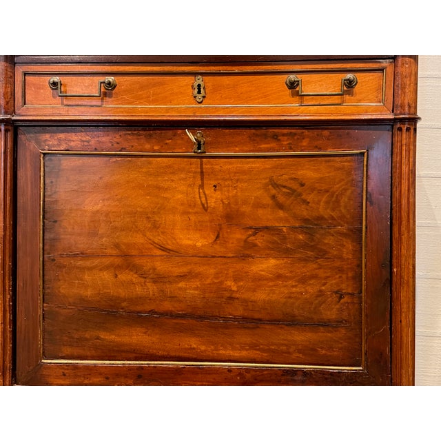 19th Century 19th Century French Walnut Secrétaire Abattant For Sale - Image 5 of 18