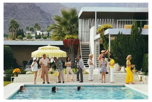 Slim Aarons, Poolside Host, Limited Edition Estate Stamped Photographic Print, 1980s