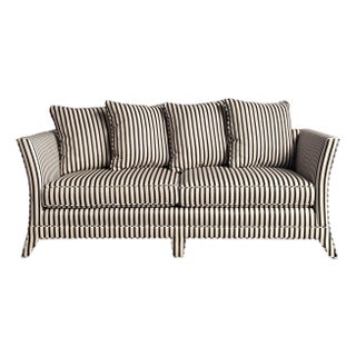 Vintage Boho Striped Sofa For Sale