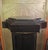 1940s Grand Scale French Louis XVI Heavy Palace Black Tesselated Marble Gilt Bronze Pedestals a - Pair For Sale - Image 5 of 7