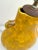Vintage Sunflower Yellow and Gilt Japanese Glazed Ceramic Lamp For Sale - Image 10 of 12
