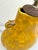 Vintage Sunflower Yellow Japanese Ceramic Lamp For Sale - Image 10 of 12