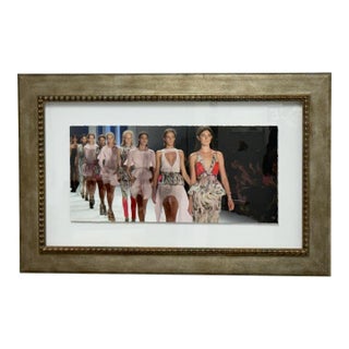 Vera Wang Spring/Summer Collection Fashion Show Print, Framed For Sale