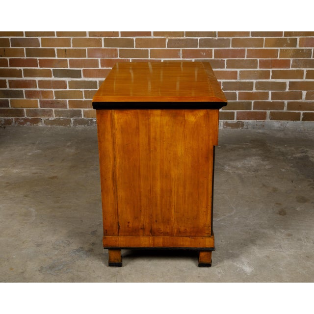 Biedermeier Period 19th Century Walnut Butler's Chest with Drop Front Desk For Sale In Atlanta - Image 6 of 11