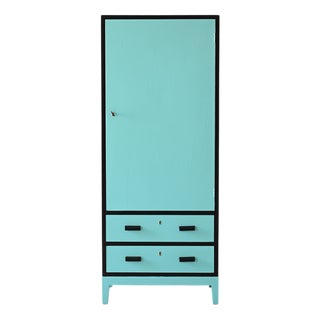 Vintage Wooden Wardrobe, 1960s For Sale