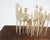 19th Century Carved Bone Game Pieces Collection With Wood Stand For Sale - Image 4 of 17