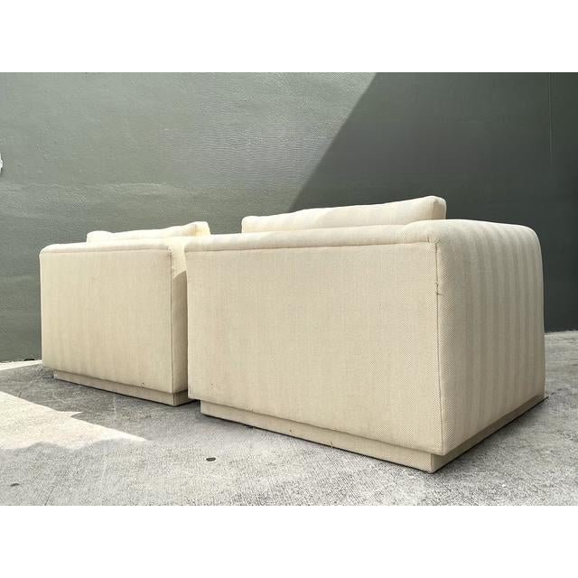 Charles Pfister Vintage Monumental Lounge Chairs After Charles Pfister for Knoll For Sale - Image 4 of 12