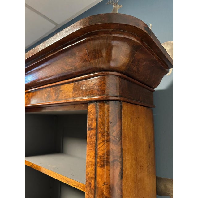 Large Open Bookcase in Walnut For Sale - Image 9 of 12