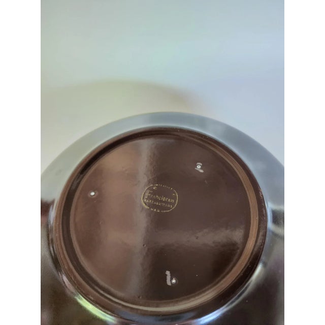 1970s Franciscan Madeira Three Quart Round Covered Casserole Dish For Sale - Image 4 of 5