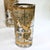 Vintage Cera Glass Black and Gold Old World Map Pattern Highball Glasses - Set of 7 For Sale - Image 4 of 11