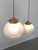 Mid-Century Murano Glass and Brass Pendant Lamp For Sale - Image 11 of 16