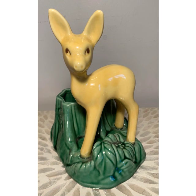 Ceramic 1950’s California Pottery Figural Fawn Planter For Sale - Image 7 of 7