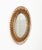 Franco Albini Mid-Century Round Rattan and Bamboo Wall Mirror in the style of Franco Albini, Italy, 1960s For Sale - Image 4 of 11
