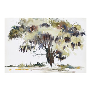 1960s "Tree P1.31" Watercolor Painting by Eve Nethercott For Sale
