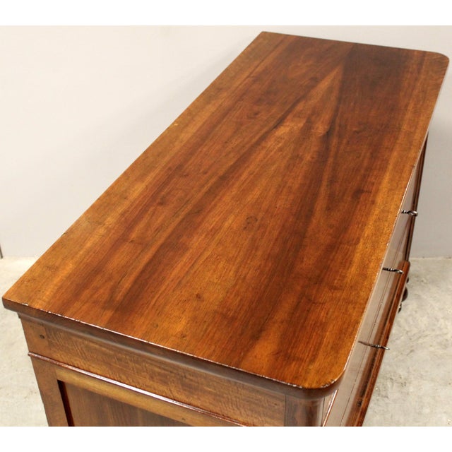 Antique Italian Charles X Chest of Drawers in Walnut For Sale - Image 13 of 14