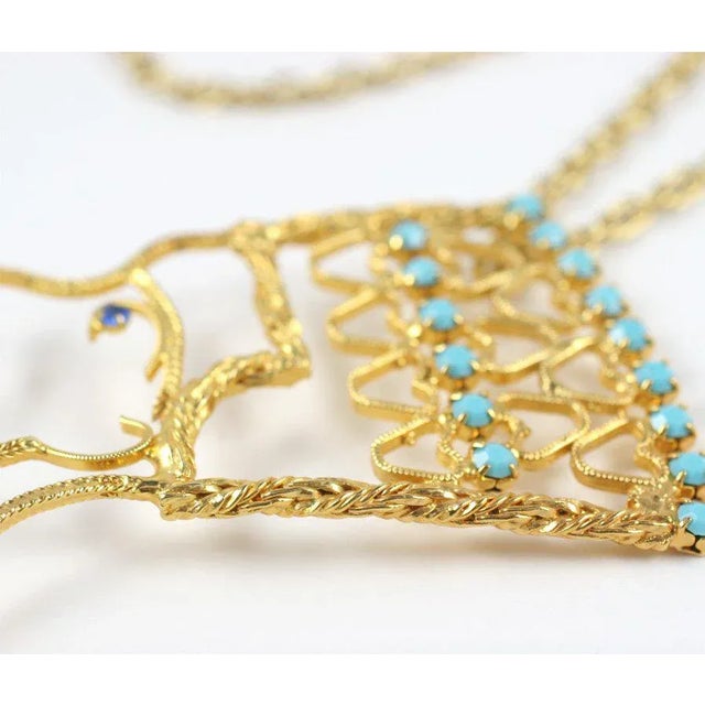 1970s Nefertiti Pendant Necklace For Sale In New York - Image 6 of 8