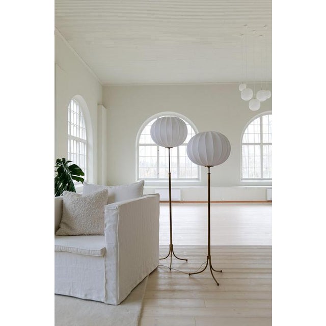 Mid-Century Modern Mid-Century Modern Model G2326 Floor Lamps attributed to Josef Frank for Svenskt Tenn, Sweden, 1950s, Set of 2 For Sale - Image 3 of 15