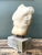 Late 20th Century Vintage Stone Torso Sculpture on Cement Base For Sale - Image 5 of 12